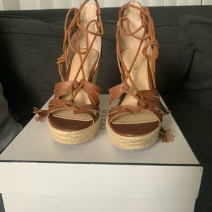 GUESS Boho Wrap Around Wedges